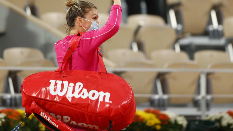 The Halep persona in a nutshell: Smart enough to work with a no-nonsense Australian like Cahill, a man from a country where grace under pressure is paramount. But at the same time, she is frequently at the mercy of her tempestuous nature (Getty Images).