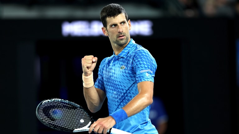Djokovic is now through to his 13th Australian Open quarterfinal, and 54th career Grand Slam quarterfinal.