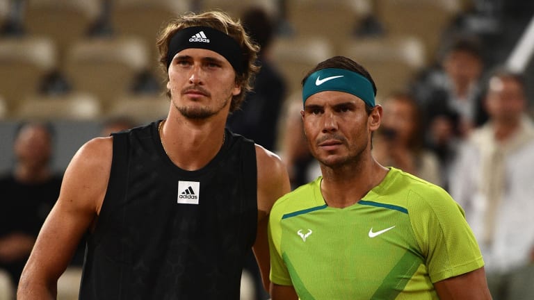 Nadal and Zverev haven't played since their 2022 Roland Garros semifinal, which ended when the German suffered a gruesome ankle injury.