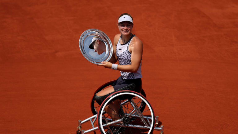 Diede De Groot won the women’s final for her 18th major singles title.