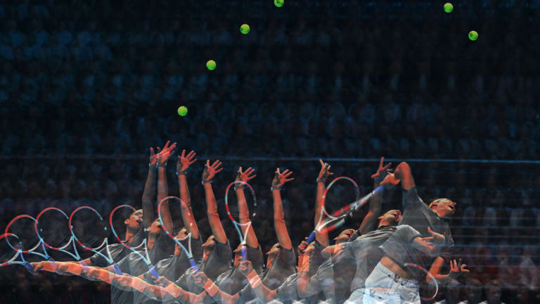 Top Photos, Nov 12:
Federer rebounds;
Thiem in motion