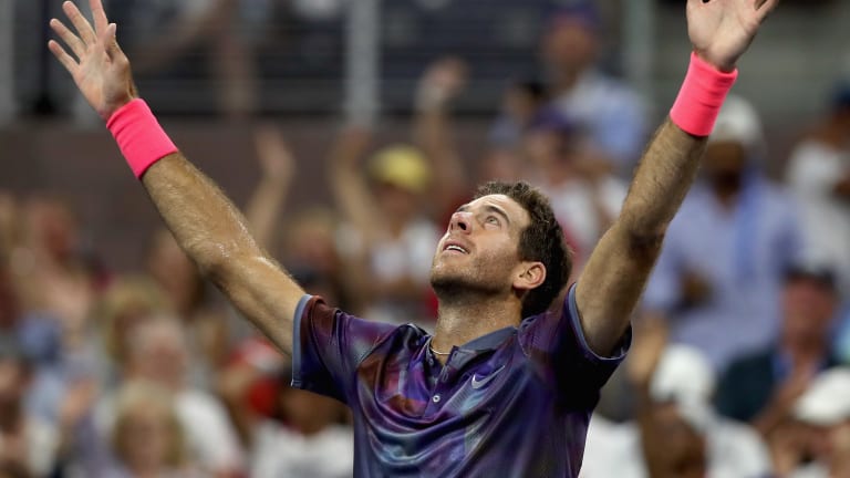 Flushing Meadows came alive as del Potro mounted his comeback from two sets down against Thiem in a packed Grandstand.