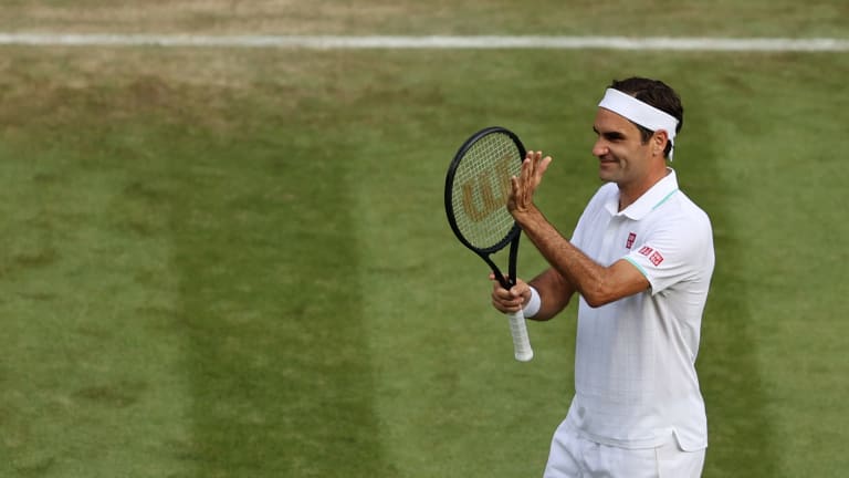 Federer is into the third round of Wimbledon for the 18th time in his last 19 appearances.