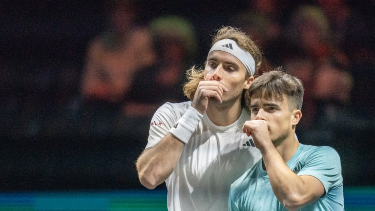 "To capture an ATP title with my brother was beyond special," Stefanos Tsitsipas told Tennis Channel in Paris.