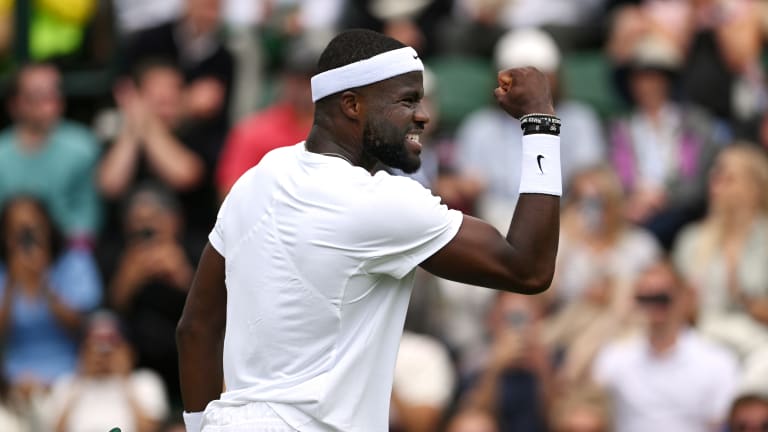 Tiafoe fought off set point in the first set before wrapping up a win.