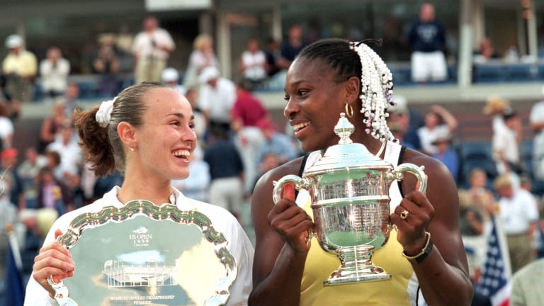 Serena pulled off her first No. 1-2 sweep as a 17-year-old at the 1999 US Open, beating No. 2 Davenport in the semis and No. 1 Hingis in the final.