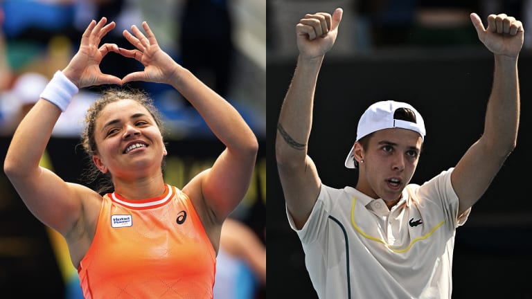 Jasmine Paolini and Arthur Cazaux were among the eight players who moved into the fourth round of a Grand Slam for the first time in Melbourne.
