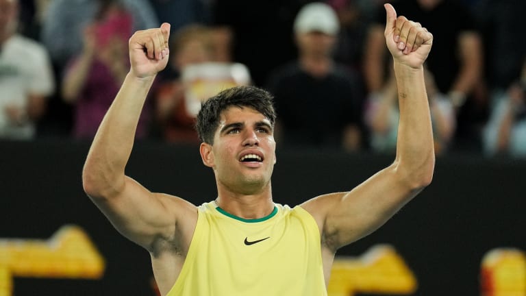 Alcaraz's previous trips to the Australian Open have ended in the second round (2021) and third round (2022).