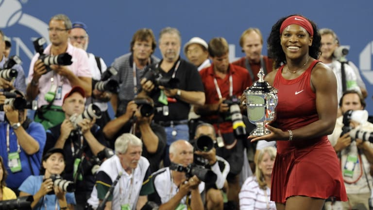 #9: 2008 US Open—Serena lifted her third US Open trophy after a 6-4, 7-5 win over Jelena Jankovic, sending her back to the top of the WTA rankings.
