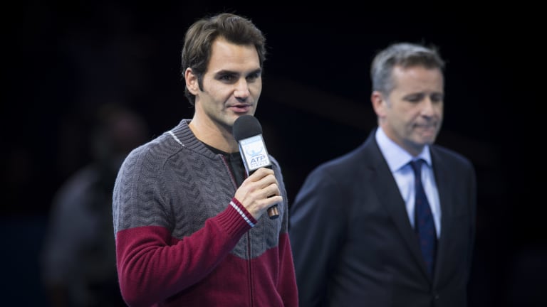 2014—Due to a back injury, Federer had to withdraw from the championship match and handed Djokovic the only final walkover in ATP Finals history.