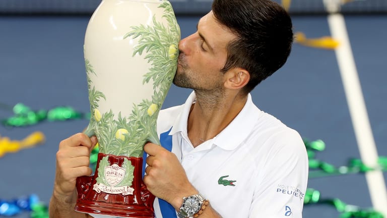 Djokovic sweeps the nine Masters events twice by refusing to give in