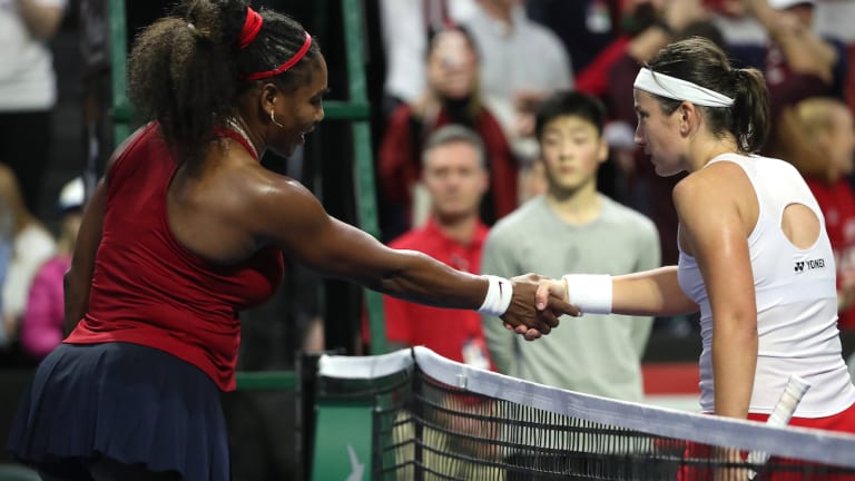 Sevastova wins Fed 
Cup Heart Award for 
clutch Serena upset