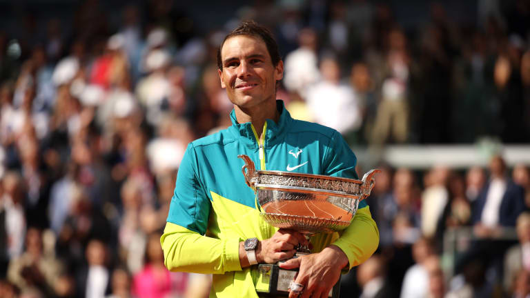 Nadal is now 104-1 in his career at Roland Garros against players who aren't ranked No. 1, the only loss coming to No. 25-ranked Robin Soderling in 2009.