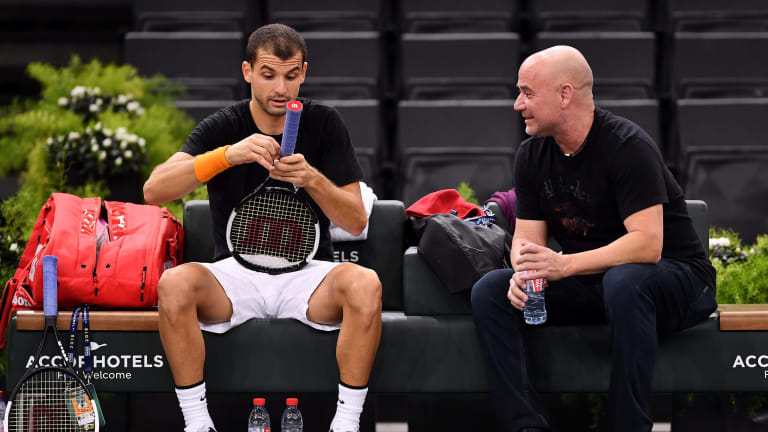 Dimitrov formerly was coached by Andre Agassi for a short period in 2018.