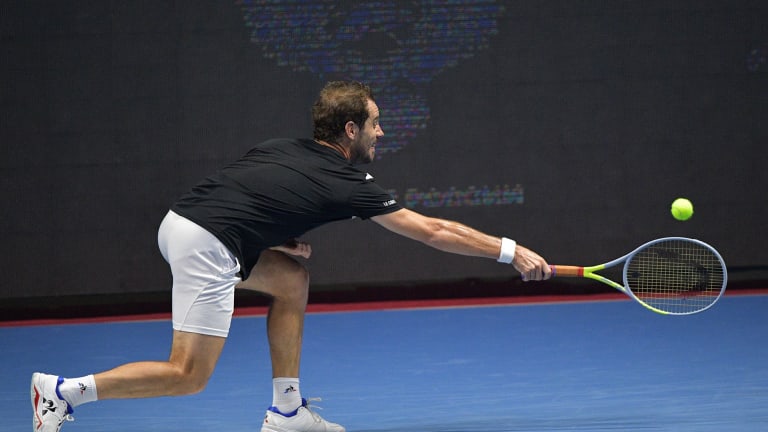 Back on track? Medvedev fires 22 aces to top Gasquet in St. Petersburg