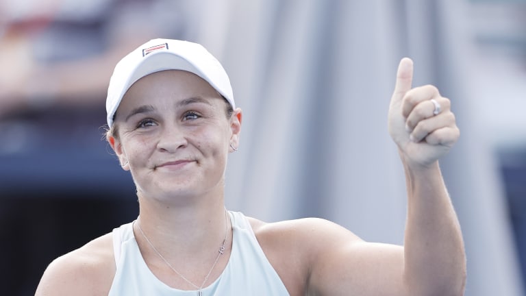 Though "counting down the days" to grass, Barty upbeat on clay return