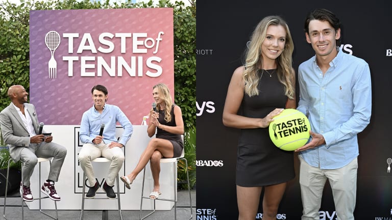 “She’s kind of given me a different perspective on how to take results,” Alex de Minaur said of his relationship to fellow player Katie Boulter.