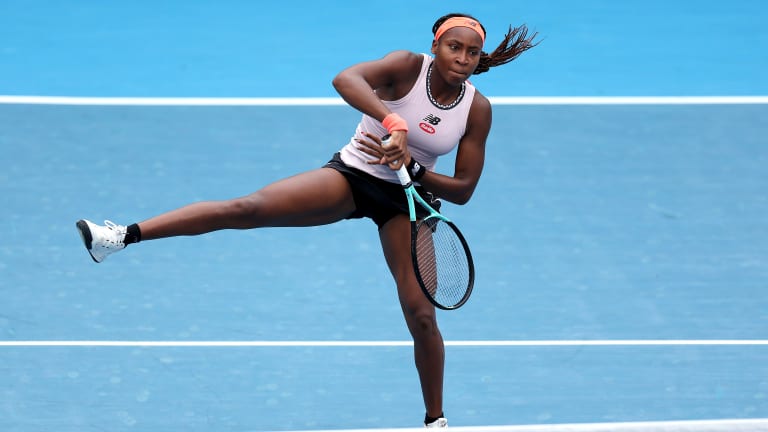 In the lead up to Sunday's Auckland final, Gauff has broken her opponents a combined 17 times.