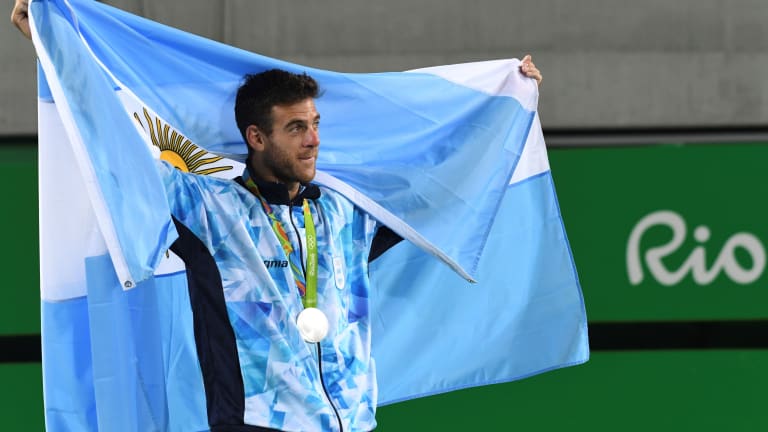 Playing for Argentina often brought out the best in del Potro. He won bronze and silver medals at Olympic Games, and helped his nation end a Davis Cup drought in dramatic fahsion.
