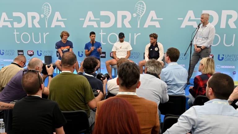 Top 5 Photos, 6/12:
Adria Tour holds 
press conference
