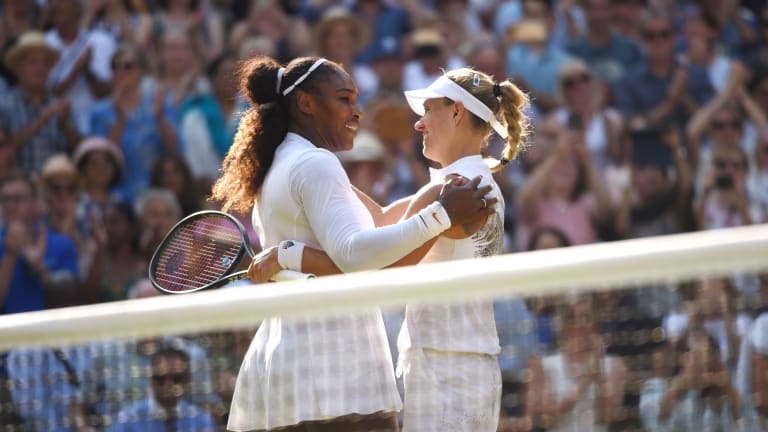 Perhaps the most incredible MATCH stat of Kerber's career—she hit 11 winners to just 5 unforced errors against Serena in the 2018 Wimbledon final.