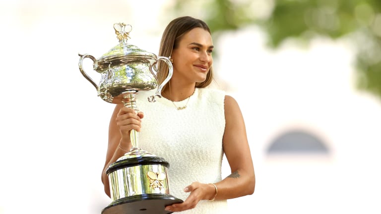 Sabalenka is the only woman to win multiple Grand Slam titles since the start of the 2023 season, having won the last two Australian Opens.