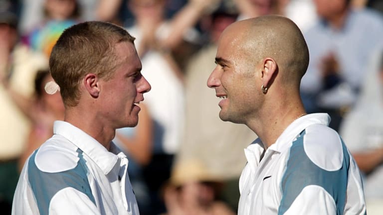 Hewitt and Agassi finished with an even 4-4 head-to-head series.