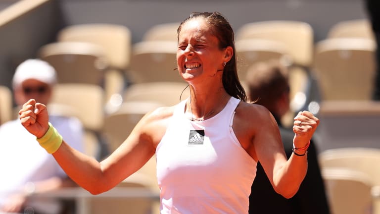 Kasatkina showed the value of a good night’s sleep in her own Roland Garros battle against Kudermetova, clinching a 6-4, 7-6(5) win over her countrywoman.