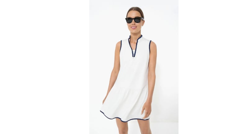 Tnuck Sport White and Navy Emma Tennis Dress
