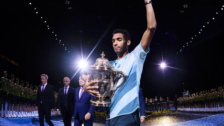 Auger-Aliassime last played a final 12 months ago in Basel, and returned to win it again.