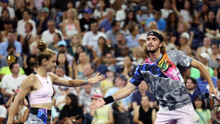 The exchanges involving Matteo Berrettini and Greek players Maria Sakkari and Stefanos Tsitsipas may have been the night's highlights.