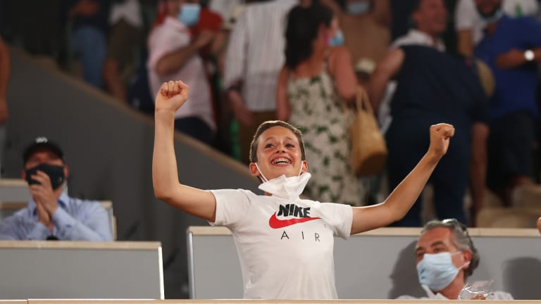 There was rejoicing at Roland Garros when the Rafael Nadal-Novak Djokovic semifinal was permitted to continue with fans.