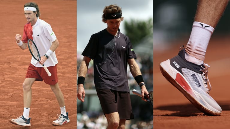 9. Andrey Rublev in Rublo and K-Swiss