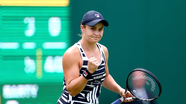 French Open champ Barty shows no signs of letdown in Birmingham opener