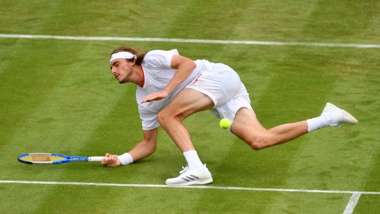 At the All England Club in 2019, Tsitsipas fell to Thomas Fabbiano over five sets to drop his first-round match.