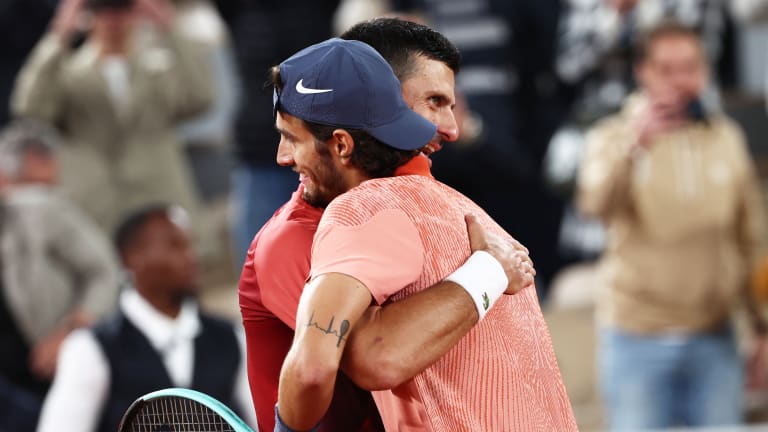 “I have my opinions,” said Djokovic to a late-night press gaggle, “but I think there are great things to talk about in this match today. Both Lorenzo and my performances stand out, so I don’t want to be talking about the schedule.