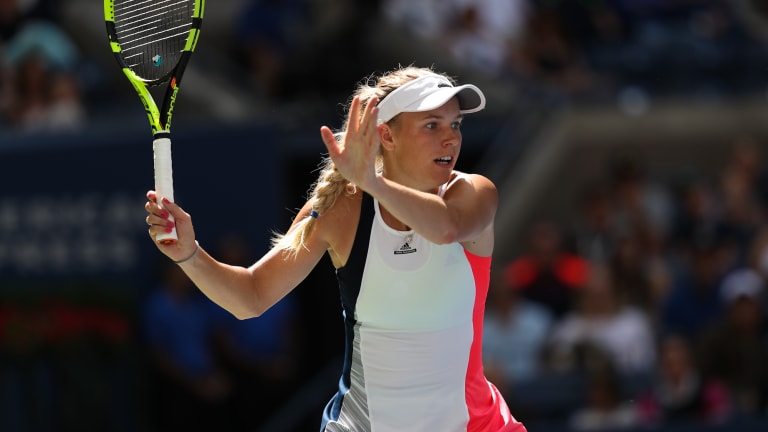 Playing mostly error-free tennis, Caroline Wozniacki ousts Madison Keys to reach U.S. Open quarters