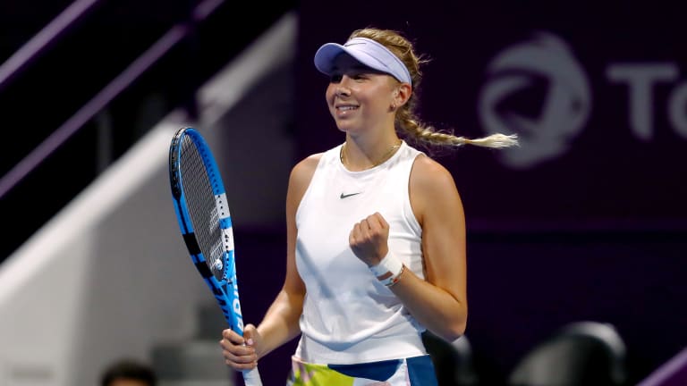 Top 5 Photos 2/24:
Anisimova aces her
way to a Doha upset
