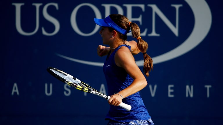 A ride along with Cici Bellis, back at a Slam after multiple surgeries