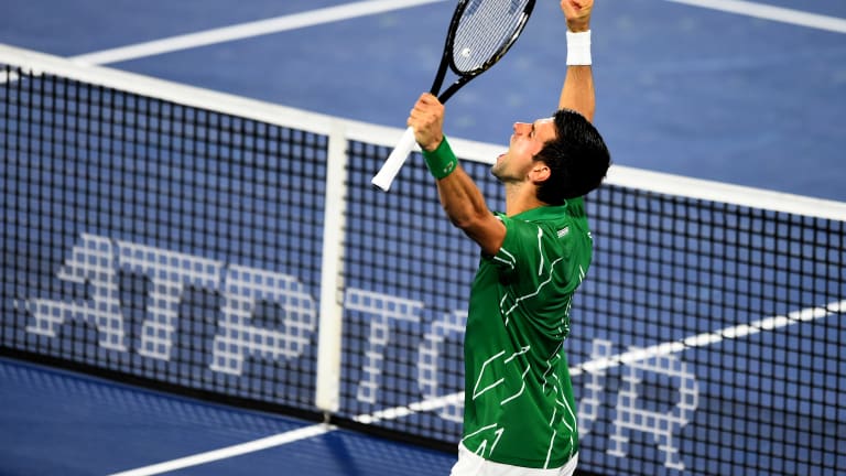 Top 5 Photos (2/28):
Down but not out,
Djokovic's Dubai win