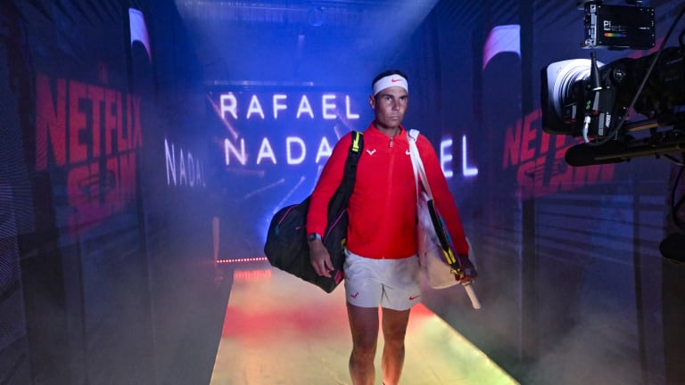 Nadal withdrew from Indian Wells hours before taking the court.