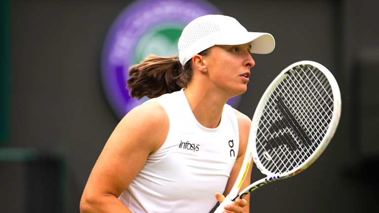 Swiatek is through to the third round of Wimbledon for the fourth consecutive year.