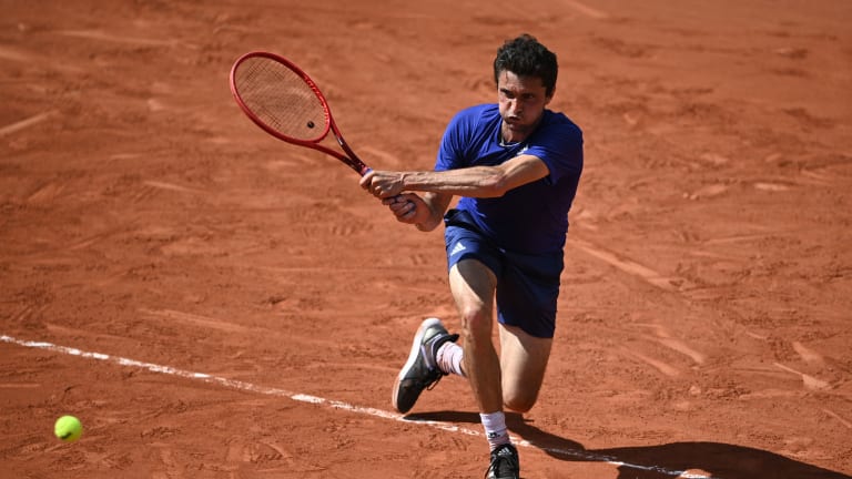 Gilles Simon played just three sets at Roland Garros, against Marton Fucsovics, and all were lost.