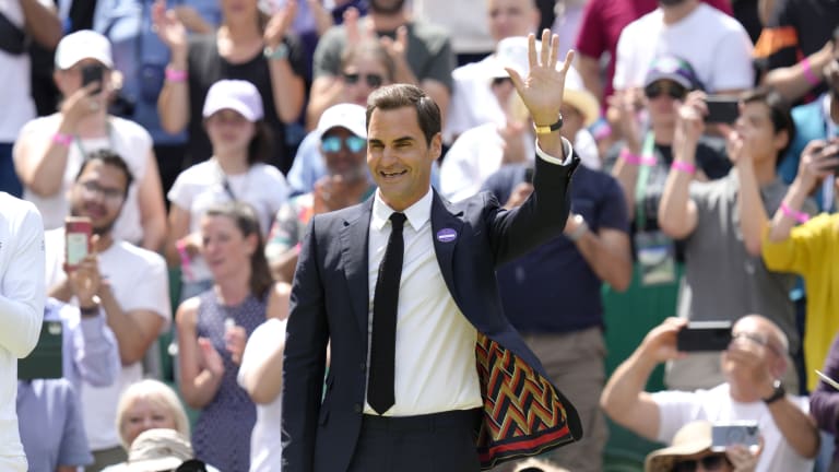 Wimbledon Federer Celebration Tennis