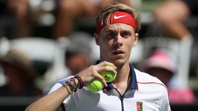 Shapovalov at this year's Indian Wells.