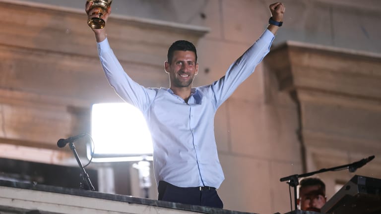 Djokovic was given a hero's welcome in Serbia this summer after winning Wimbledon.