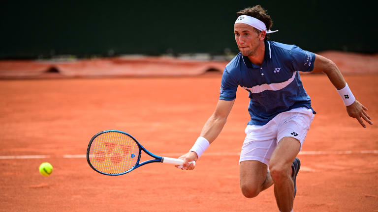 Casper Ruud advanced into his sixth clay-court quarterfinal of 2021 in Båstad (Getty Images).