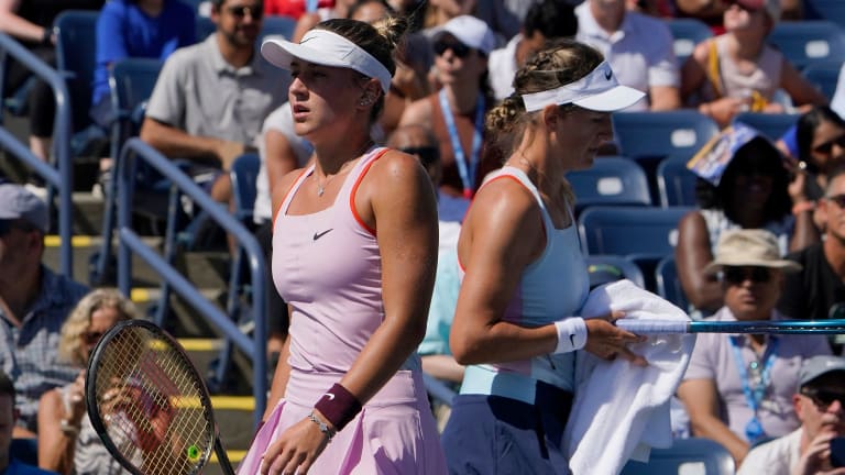 Kostyuk and Azarenka competed for an intense two sets Thursday afternoon on Court 17.
