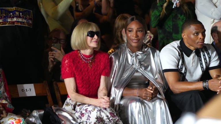 Front row with Anna Wintour at the Vogue World show.