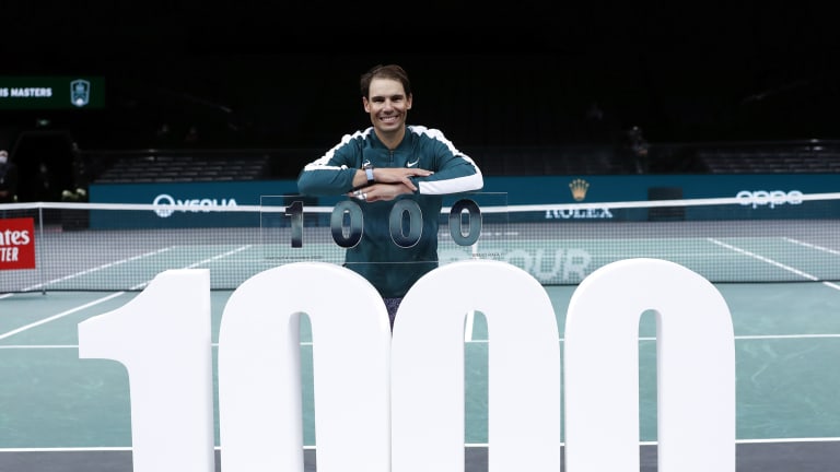 Top 5 Photos, 11/4: 
Nadal reaches 
milestone in Paris